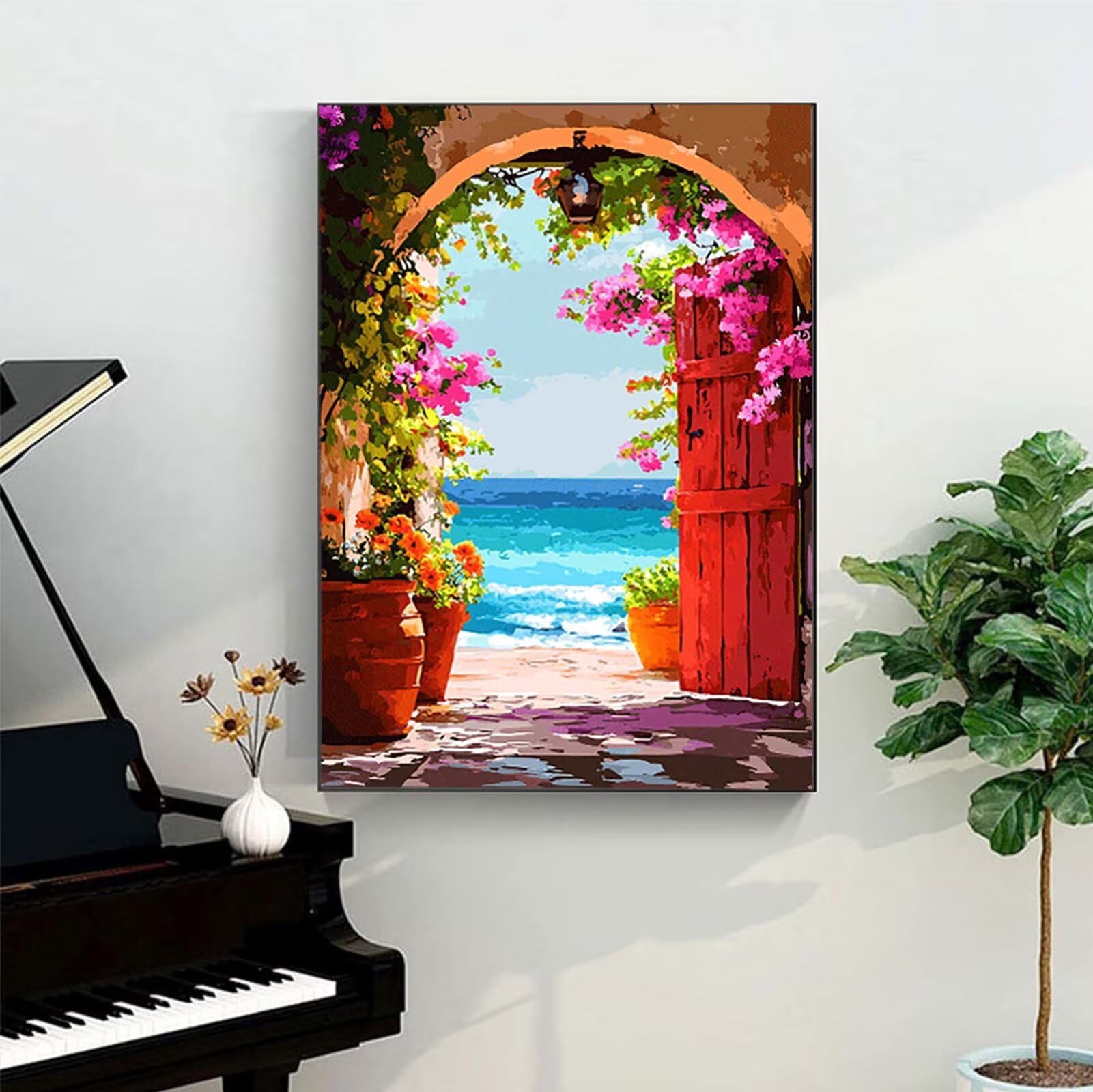 Amazon.com: Landscape Paint by Numbers Kit for Adults Beginner